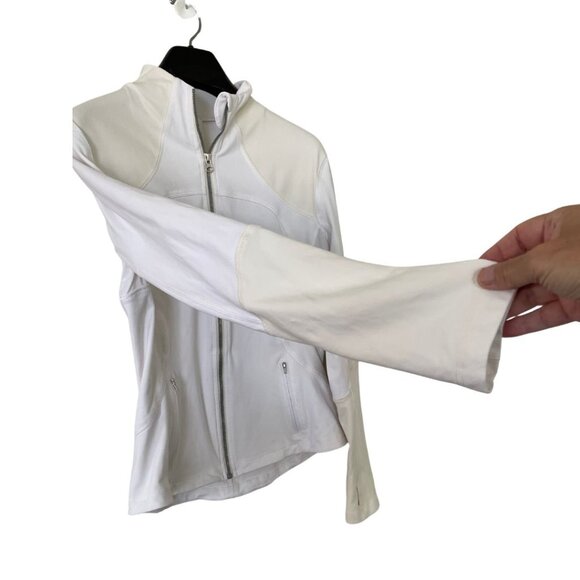 Lululemon Forme Jacket Women's Size 12 White Polar Cream - Picture 4 of 8